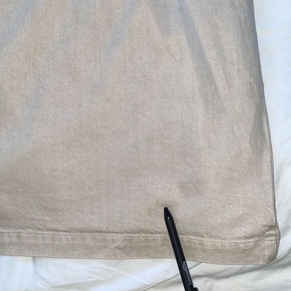 YFB NWT Zeplin Cotton Belted Jacket/ Shacket Dress Beige Downtown/ Clean Girl M - Picture 10 of 10